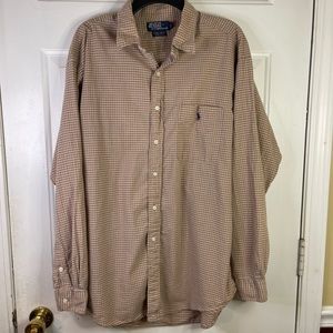 Polo Ralph Lauren button Down plaid shirt.